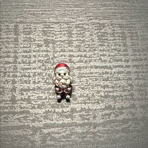 Pandora Silver Santa Claus Holiday Ornament - Red Hat